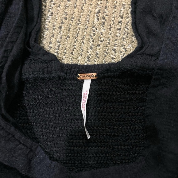 black free people tie top. size small - Picture 2 of 3